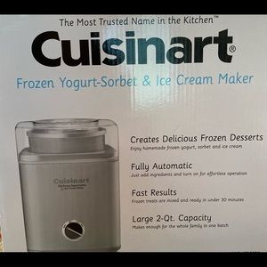 Cuisinart frozen yogurt – sorbet and ice cream maker (Large, 2 quart capacity)